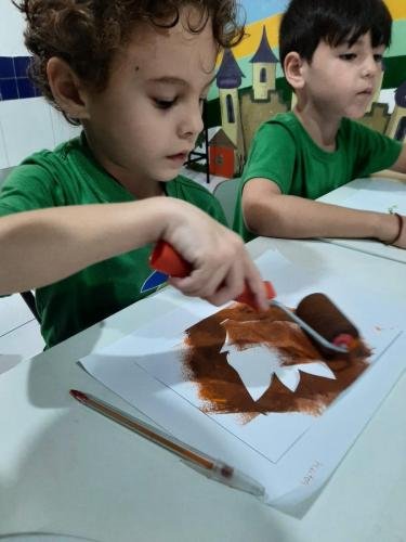 Pré ll confeccionado sua folha do outono para lembrancinha